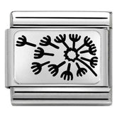 Nomination Composable Classic Link 330109/33 Dandelion in 925 Silver
